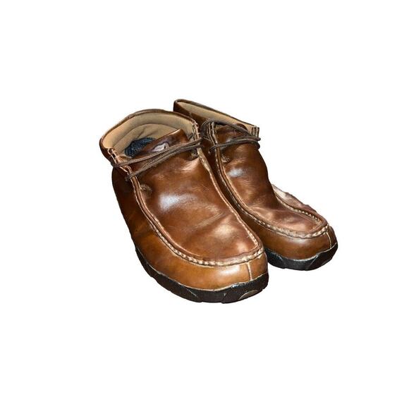 Twisted X Mens Original Chukka Driving Moccasin Shoes Brown Size 11M - Picture 1 of 5